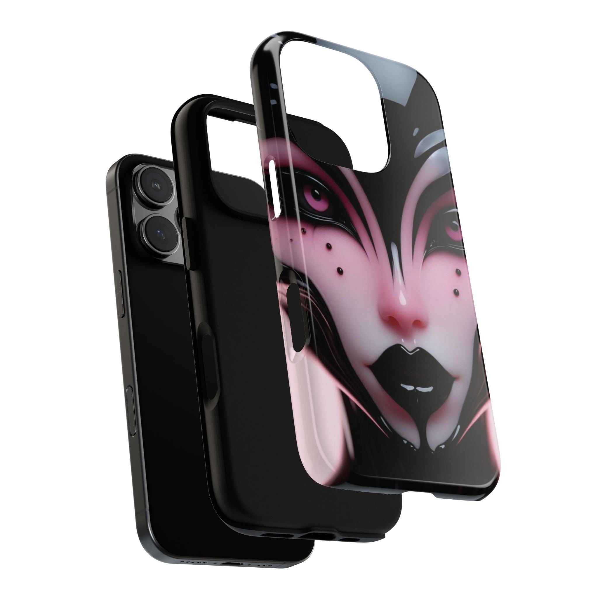 Pink Alien Tough Phone Case for iPhone, Galaxy, or Google Pixel