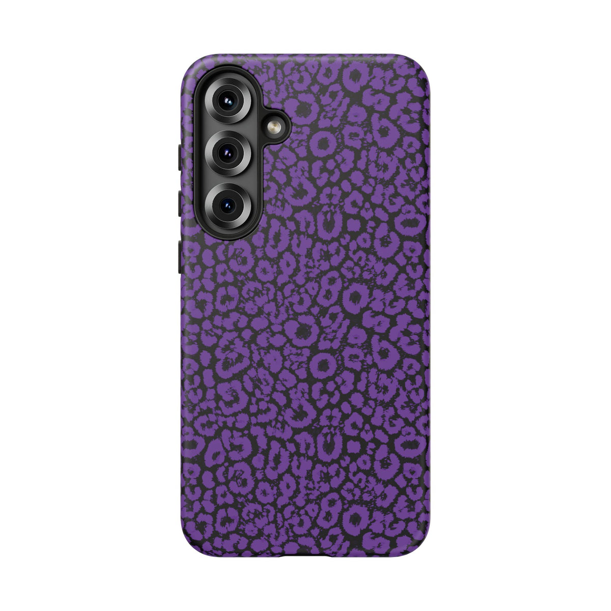 Purple Leopard Tough Case for iPhone, Galaxy or Google Pixel