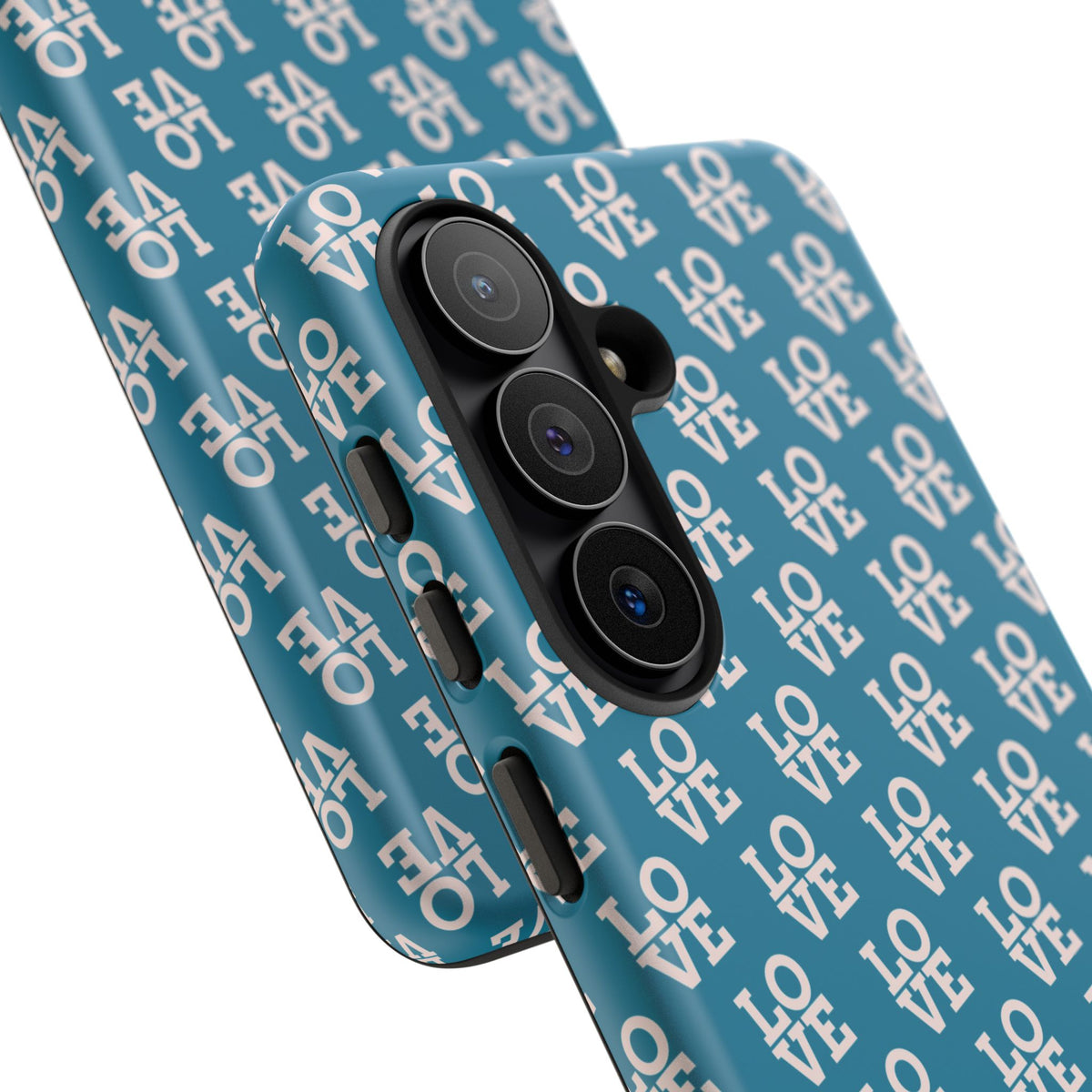 LOVE Teal Green Tough Phone Case iPhone, Galaxy, or Google Pixel