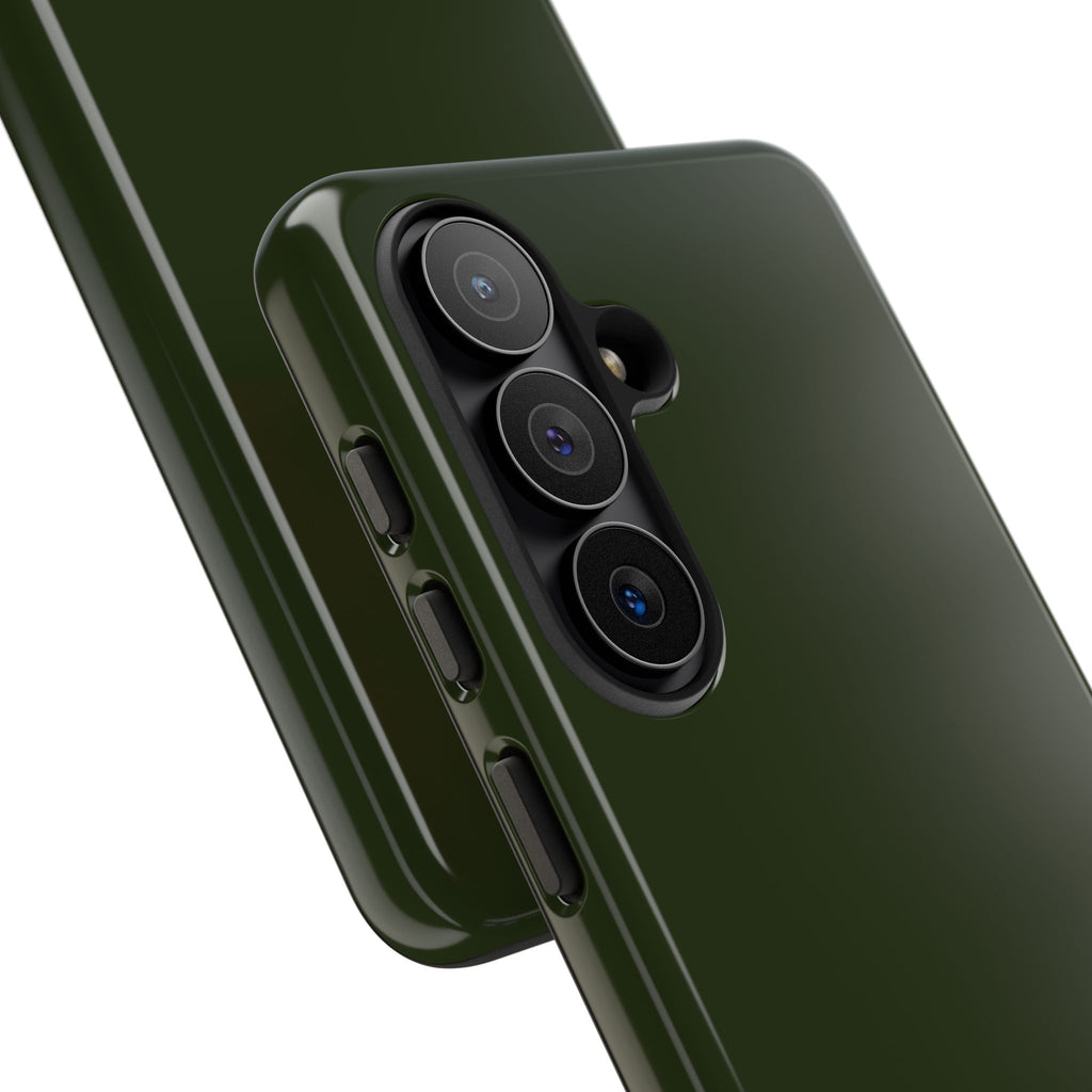 Olive Green Tough Phone Case for iPhone, Galaxy and Google Pixel