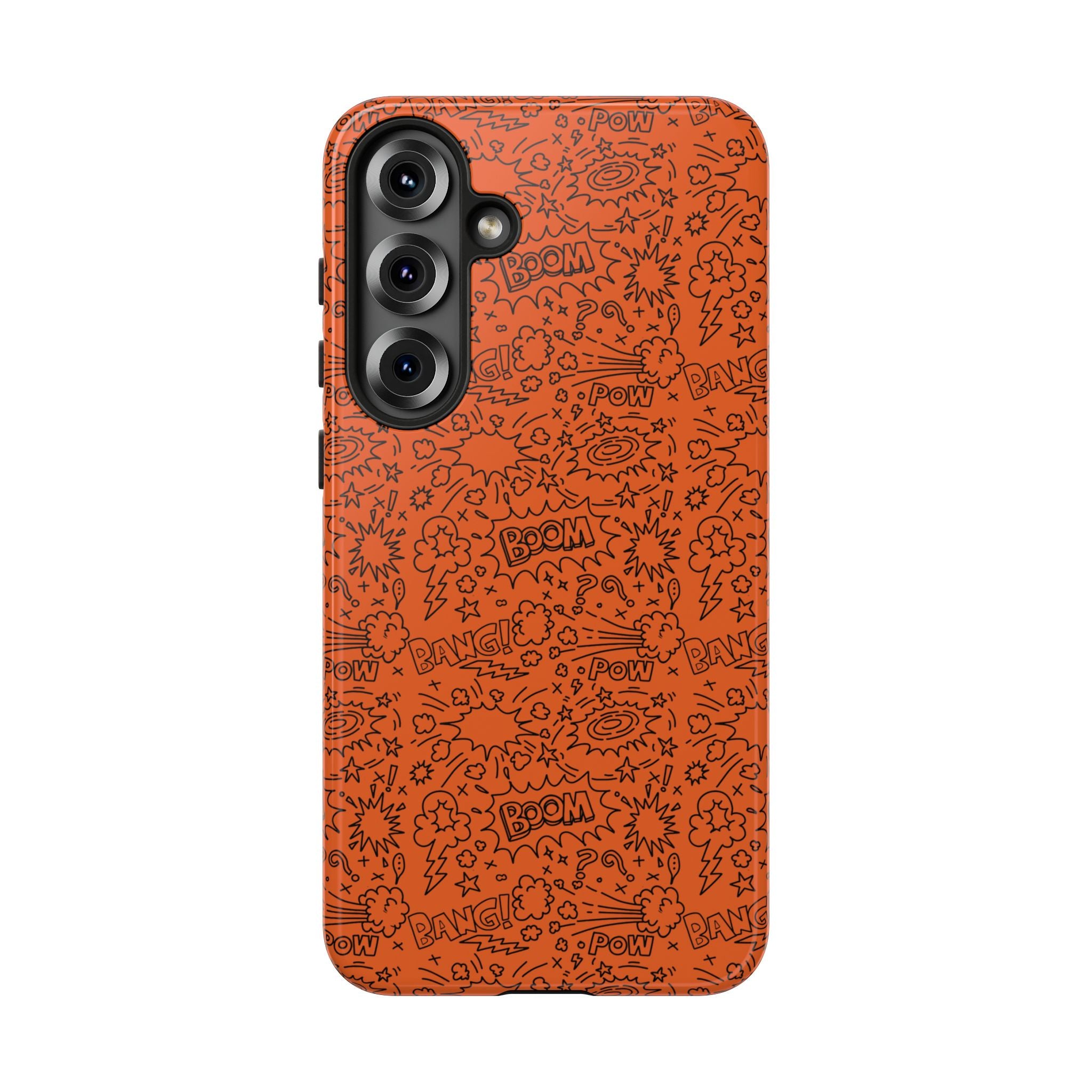 Wow Orange Tough Case for iPhone, Galaxy, or Google Pixel