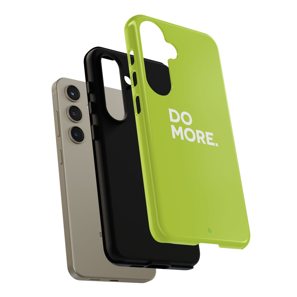 Do More (Neon Yellow) Tough Phone Case for iPhone, Galaxy or Google Pixel