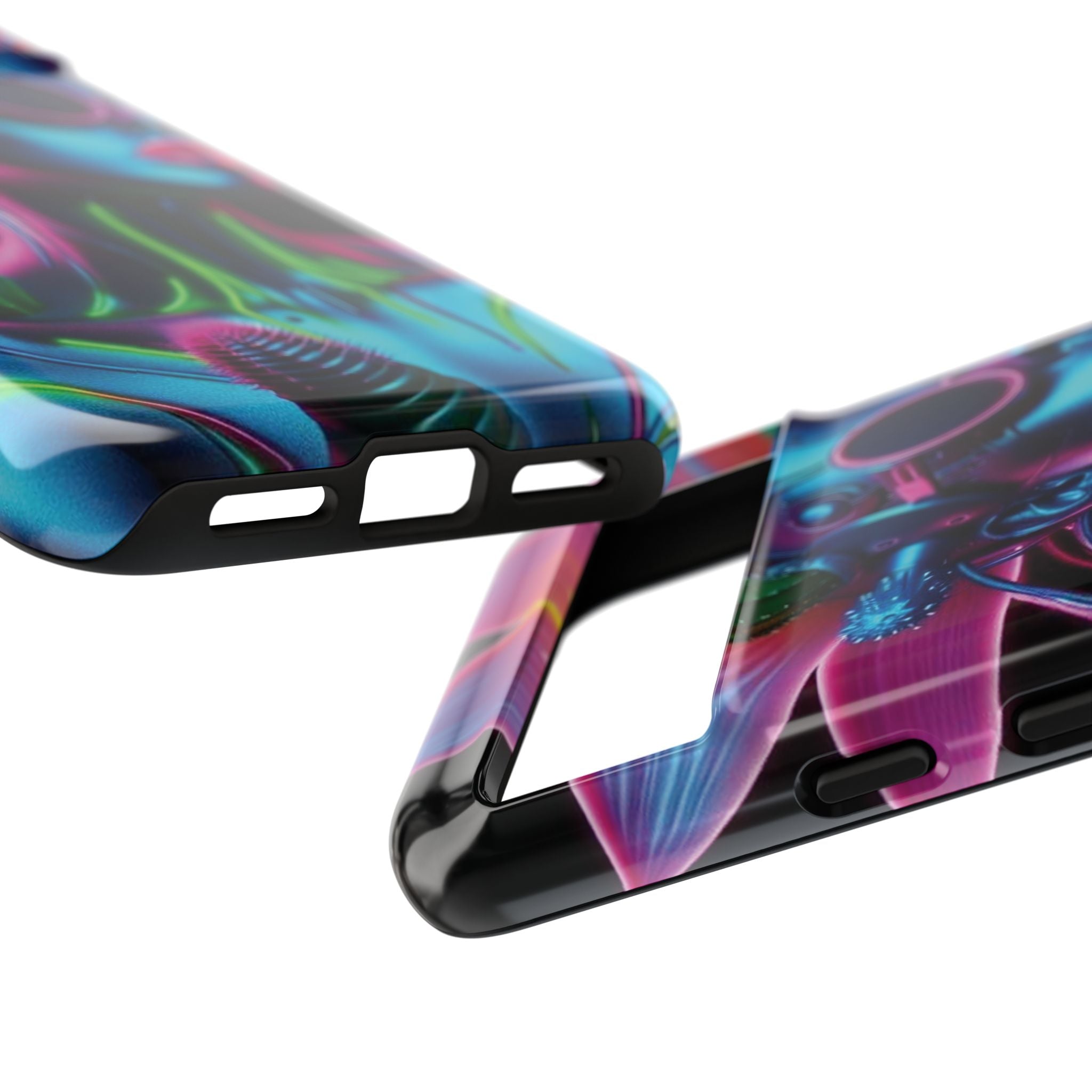 Neon Androgen Cactus Flower Tough Phone Case for iPhone, Galaxy, or Google Pixel