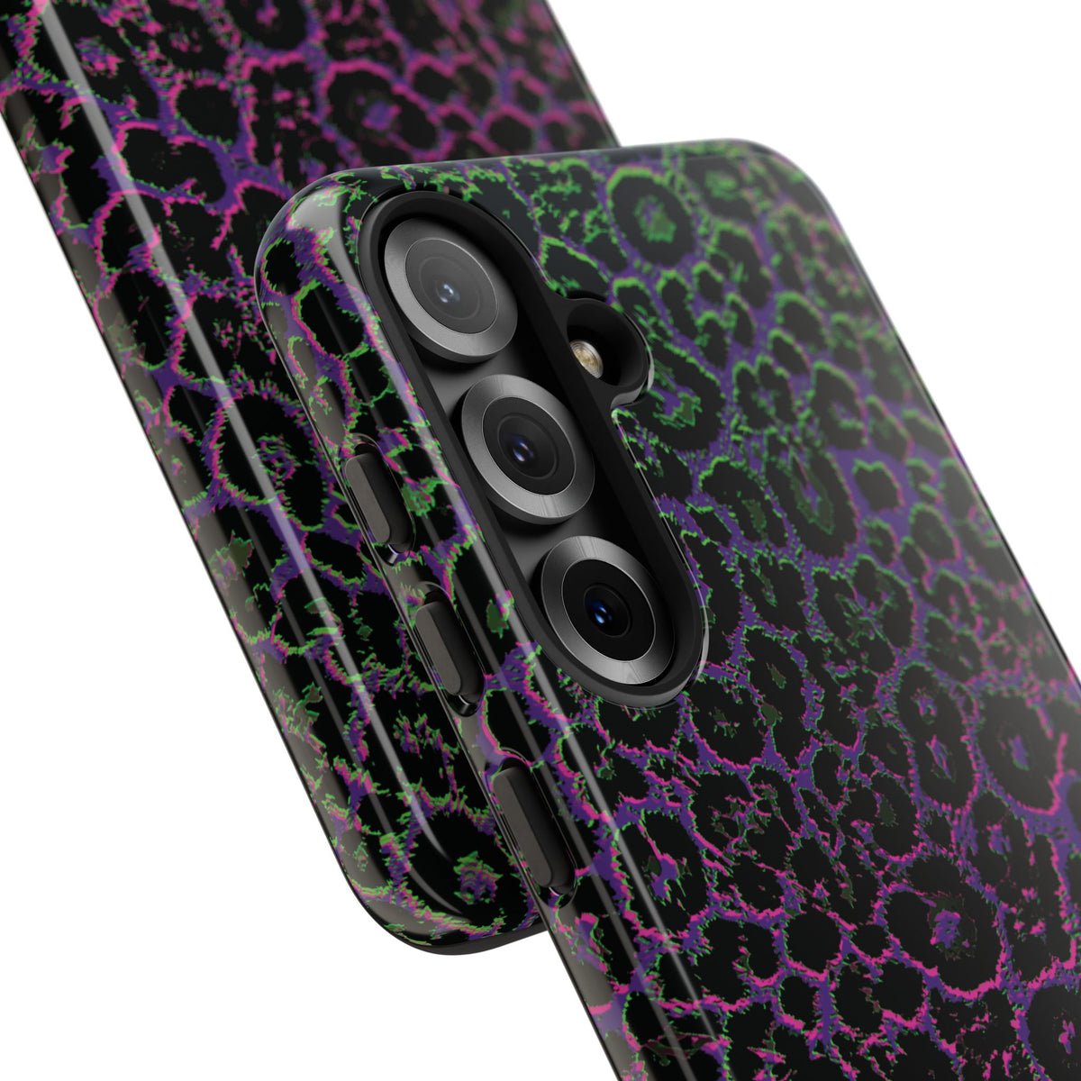 Colorful Leopard Tough Phone Case for iPhone, Galaxy, or Google Pixel