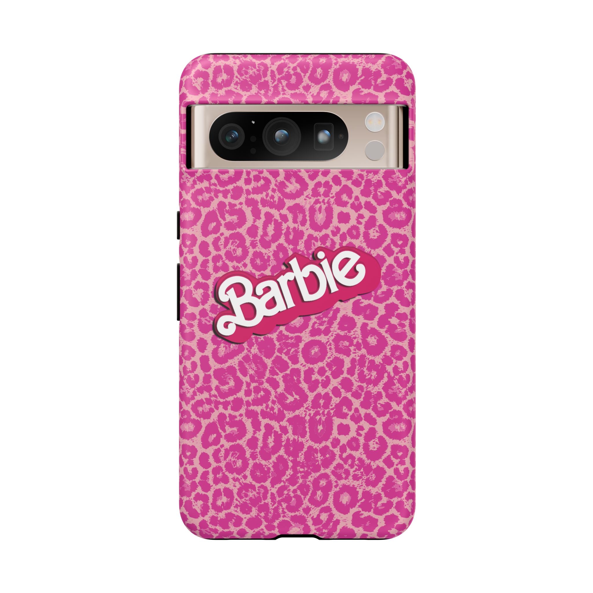 Hot Neon Pink Leopard Barb Tough Phone Case iPhone, Galaxy, or Google Pixel