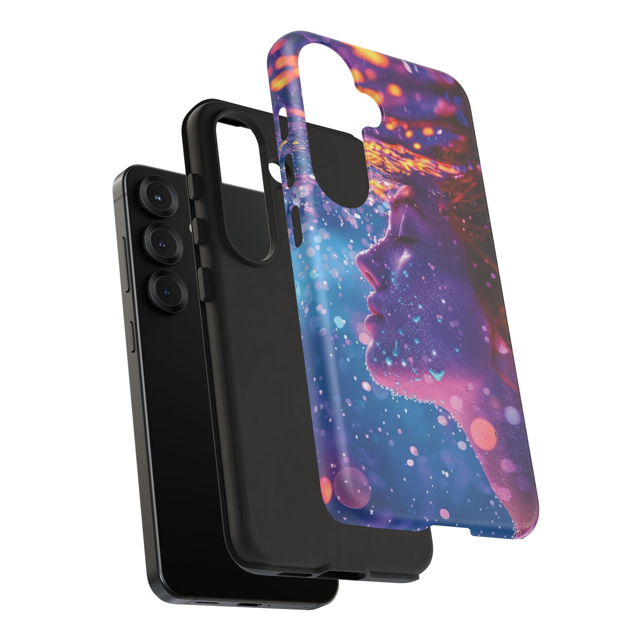 Meditating Underwater Tough Phone Case for iPhone, Galaxy, or Google Pixel