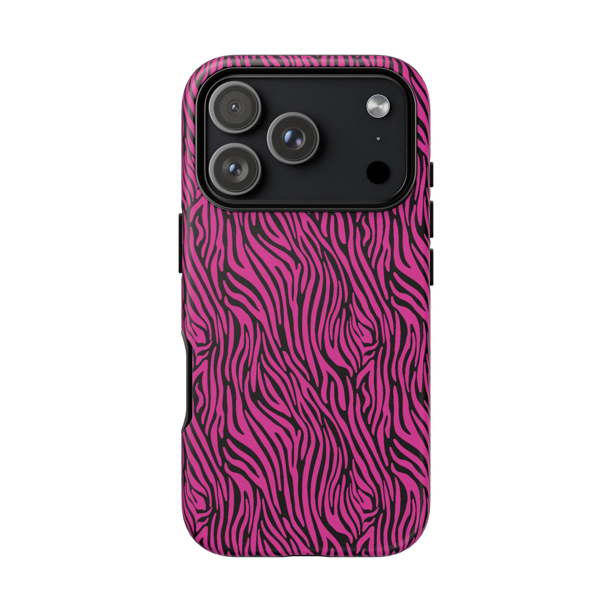 Pink Zebra Tough Phone Case for iPhone, Galaxy, or Google Pixel