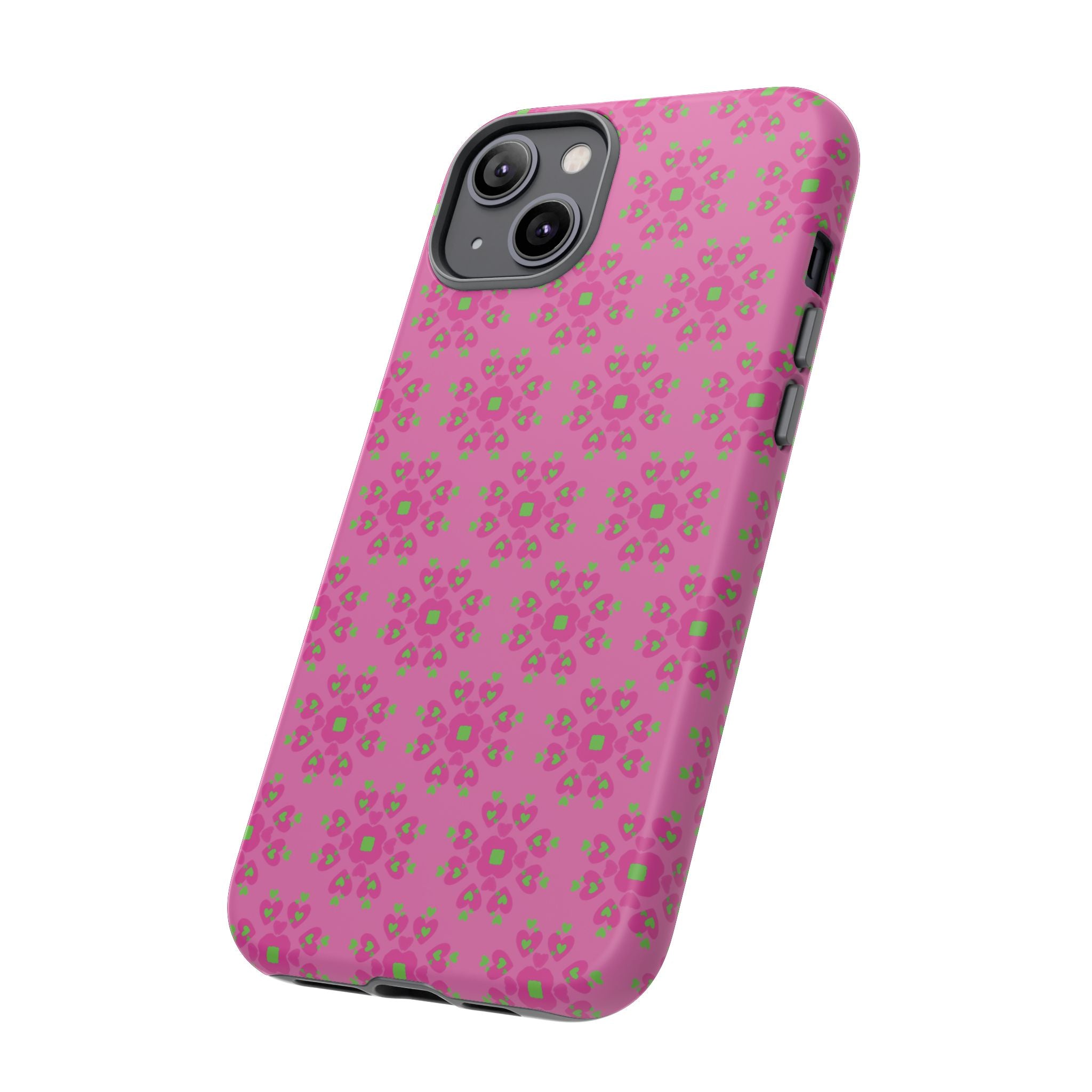 Floresta Heart Pink Tough Phone Case iPhone, Galaxy, or Google Pixel