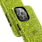 Neon Lime Wow Tough Case for iPhone, Galaxy, or Google Pixel