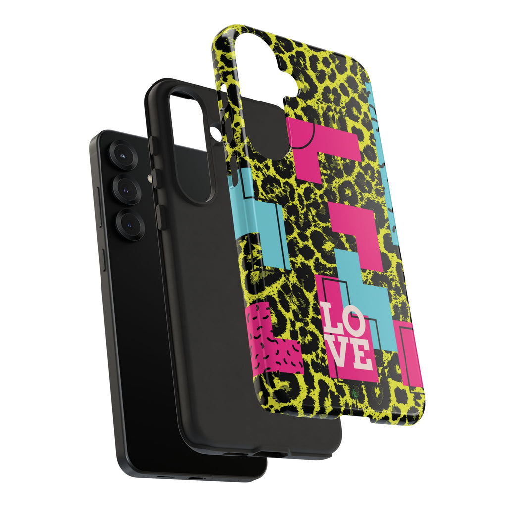 LOVE Neon Yellow RG Phone Case iPhone, Galaxy and Google Tough Cases