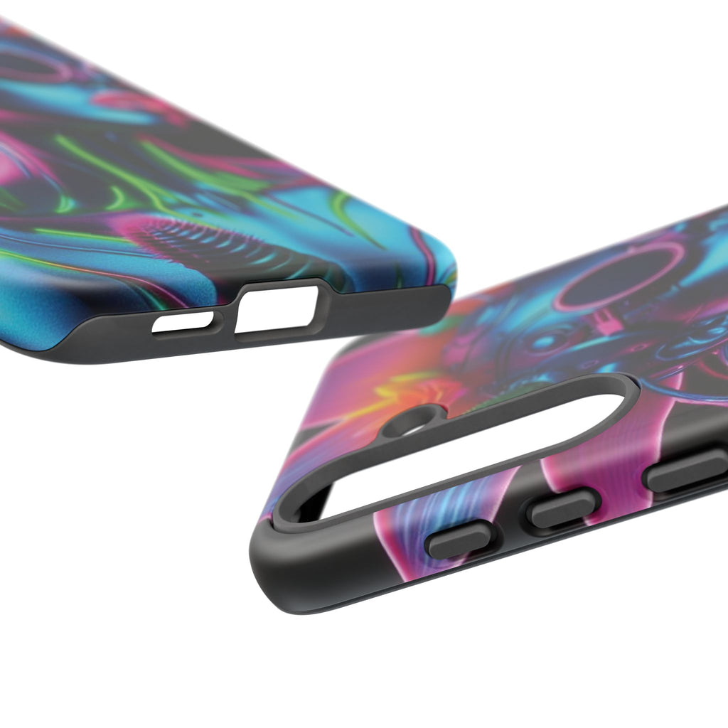 Neon Androgen Cactus Flower Tough Phone Case for iPhone, Galaxy, or Google Pixel