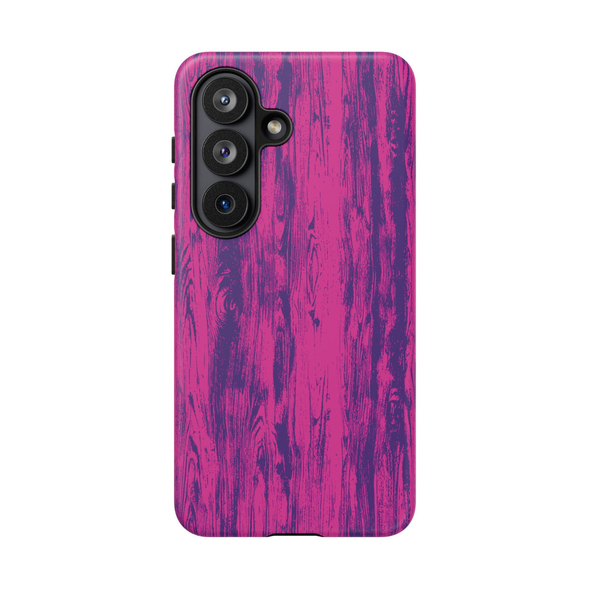 Pink Purple Wood Print Tough Phone Case iPhone, Galaxy, or Google Pixel