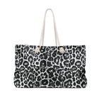 Leopard Eco Friendly Weekender Bag, Travel Tote, Beach Bag
