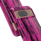 Hot Pink wood print Design Tough Phone Case for iPhone, Galaxy, or Google Pixel