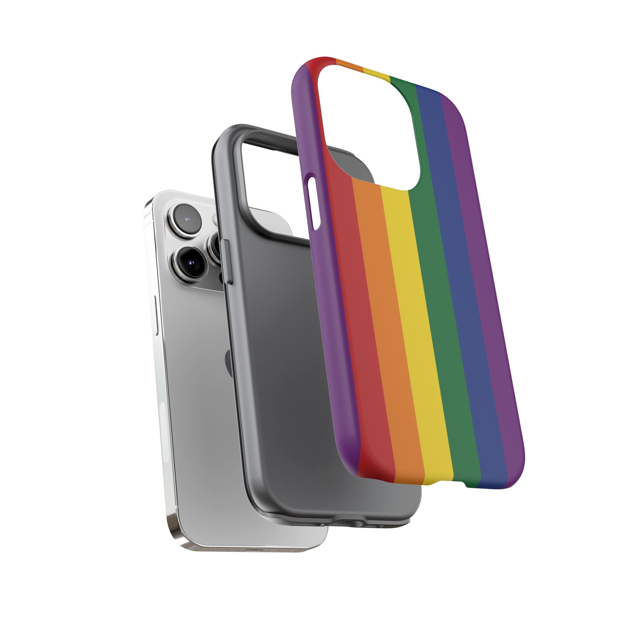 LGBTQ Rainbow Flag Tough Phone Case for iPhone, Galaxy, or Google Pixel
