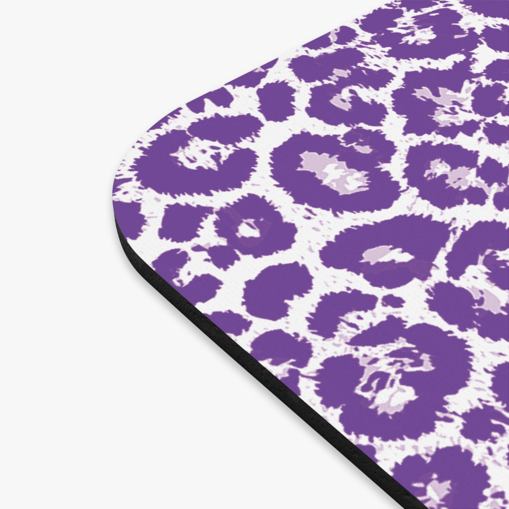 Purple Leopard Print Mouse Pad