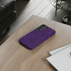 Purple Leopard Tough Case for iPhone, Galaxy or Google Pixel