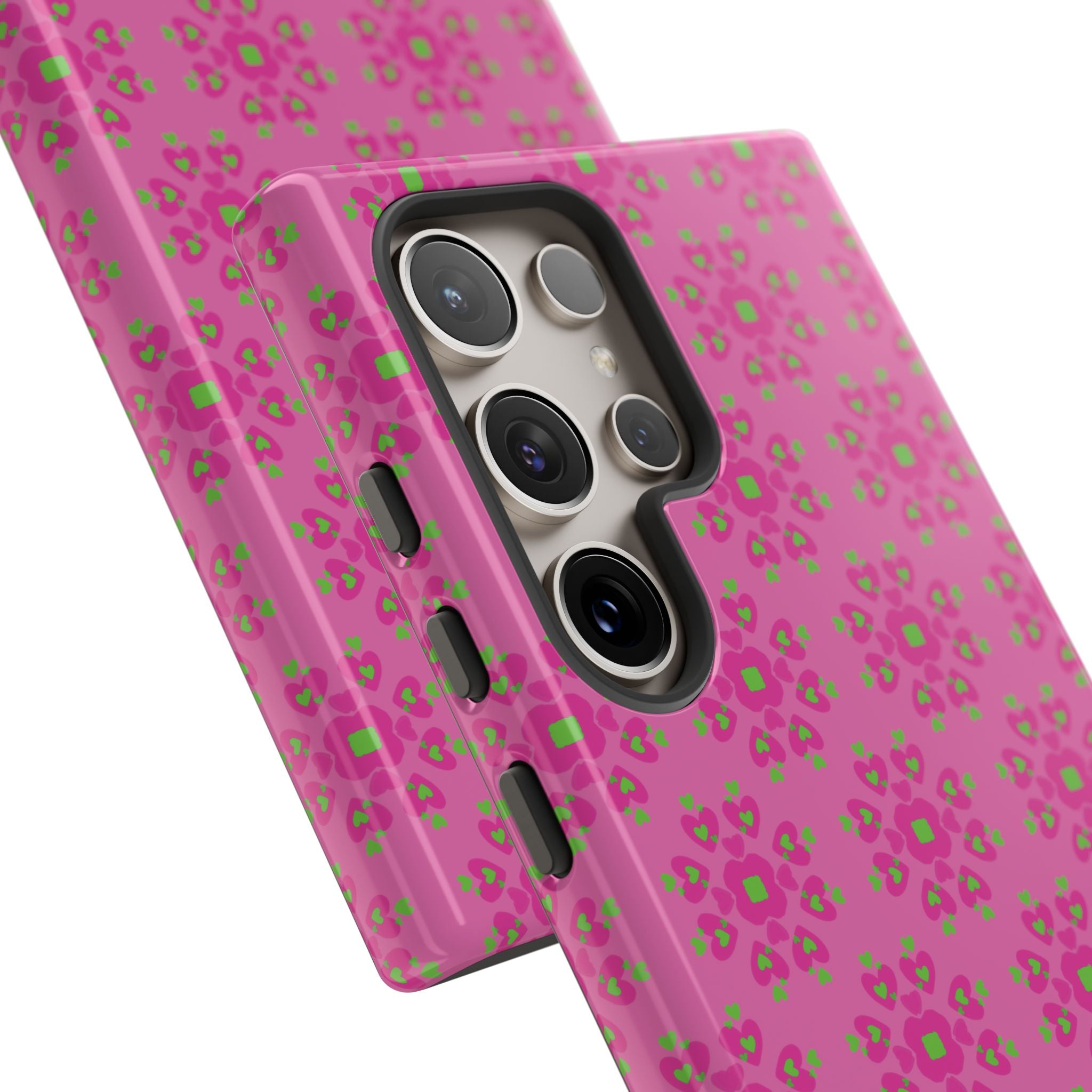 Floresta Heart Pink Tough Phone Case iPhone, Galaxy, or Google Pixel