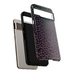 Colorful Leopard Tough Phone Case for iPhone, Galaxy, or Google Pixel