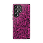 Pink Zebra Tough Phone Case for iPhone, Galaxy, or Google Pixel