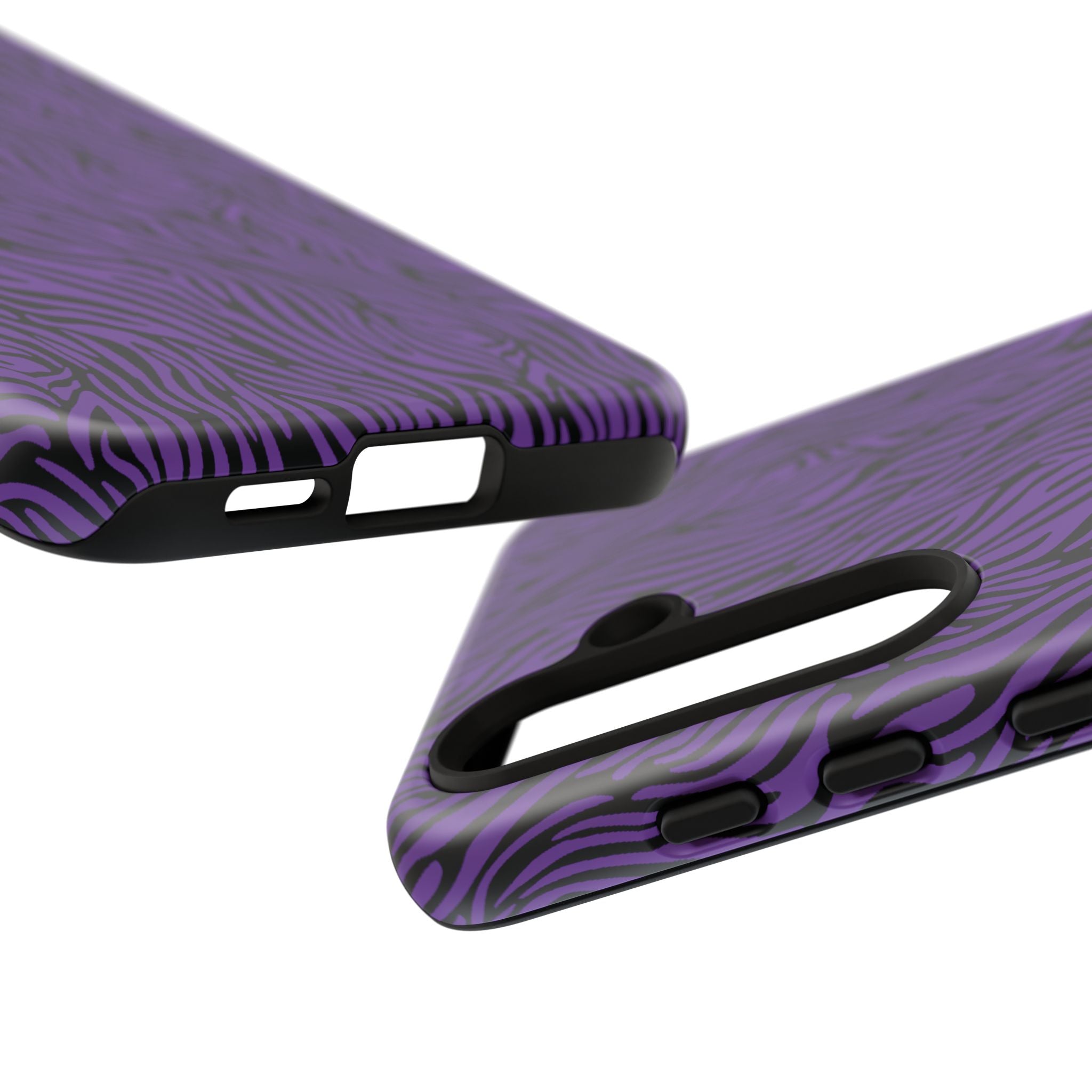 Purple Zebra Tough Phone Case for iPhone, Galaxy, or Google Pixel