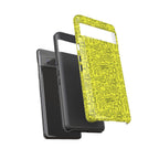 Neon Yellow Wow RG Tough Phone Case for iPhone, Galaxy, or Google Pixel