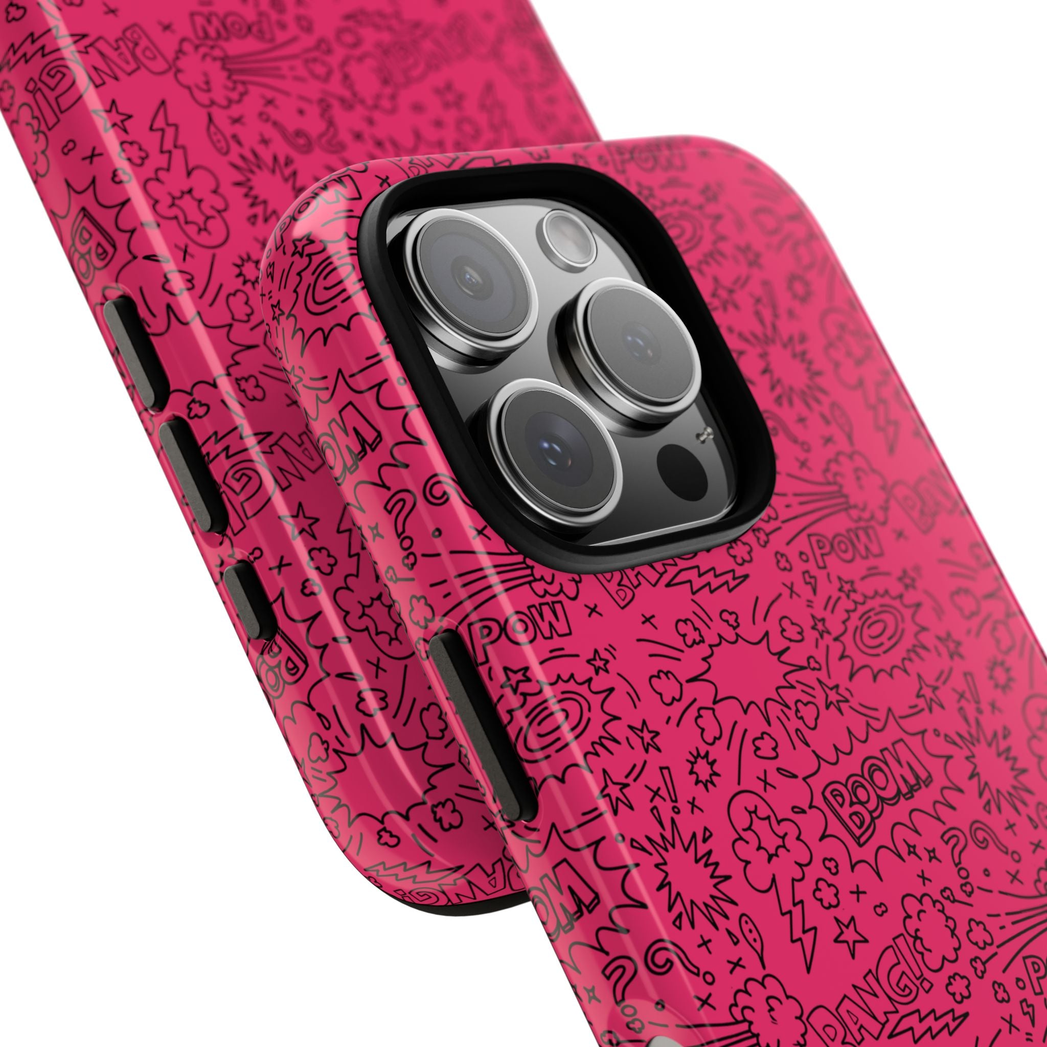 Pink Wow Tough Case for iPhone, Galaxy, or Google Pixel