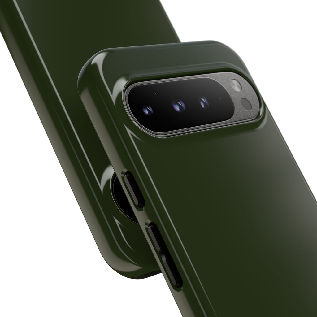 Olive Green Tough Phone Case for iPhone, Galaxy and Google Pixel