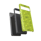 Neon Lime Wow Tough Case for iPhone, Galaxy, or Google Pixel