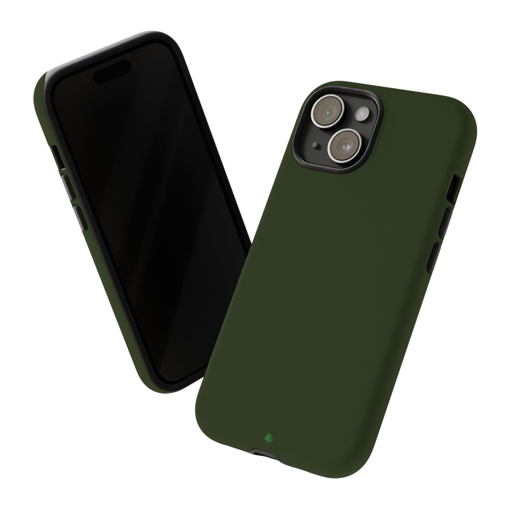 Olive Green Tough Phone Case for iPhone, Galaxy and Google Pixel