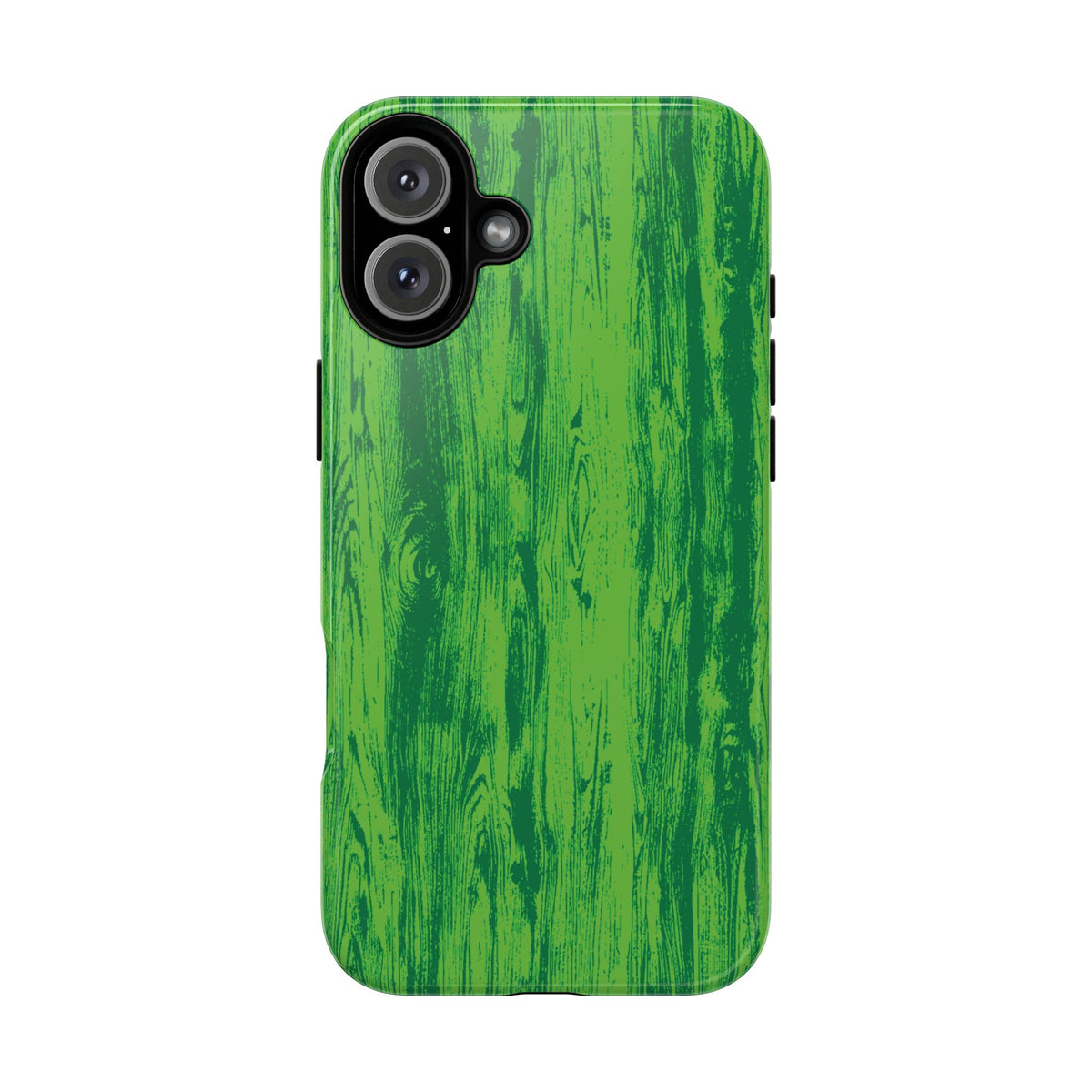 Neon Green Wood Tough Phone Case iPhone, Galaxy, or Google Pixel