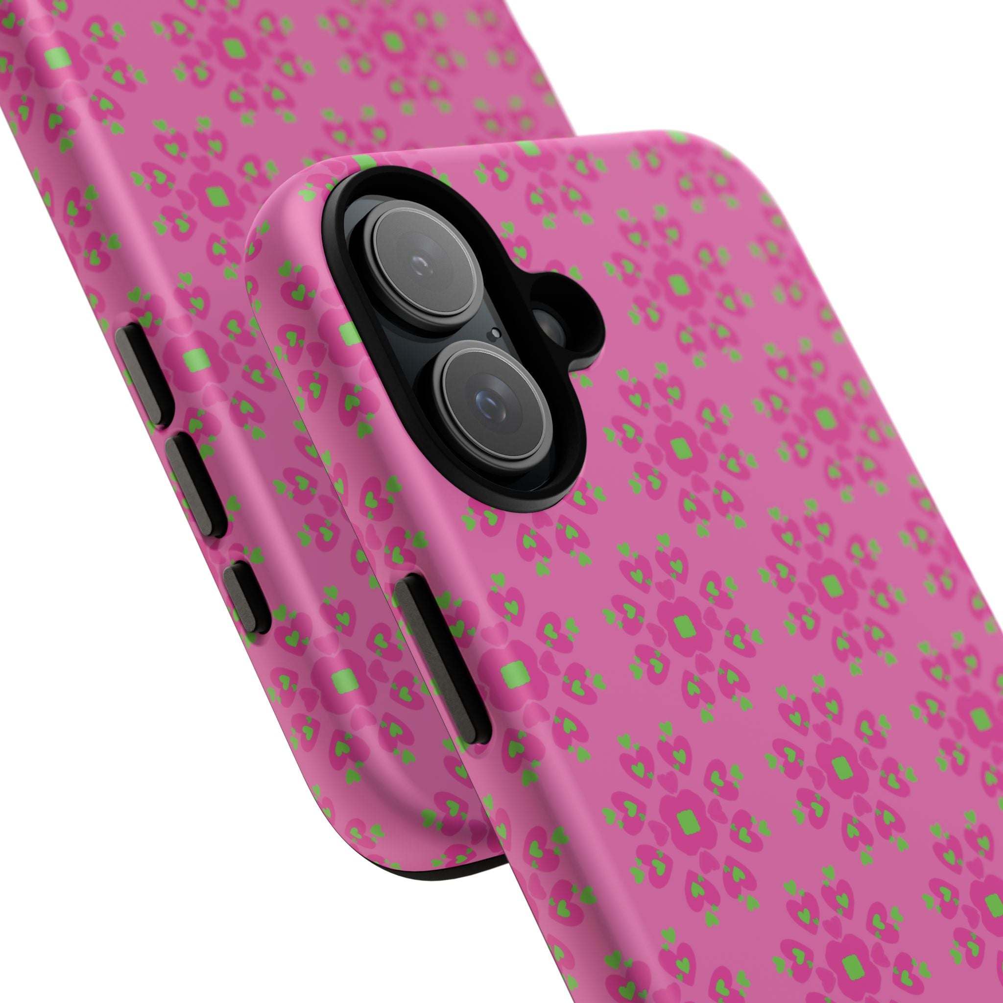 Floresta Heart Pink Tough Phone Case iPhone, Galaxy, or Google Pixel