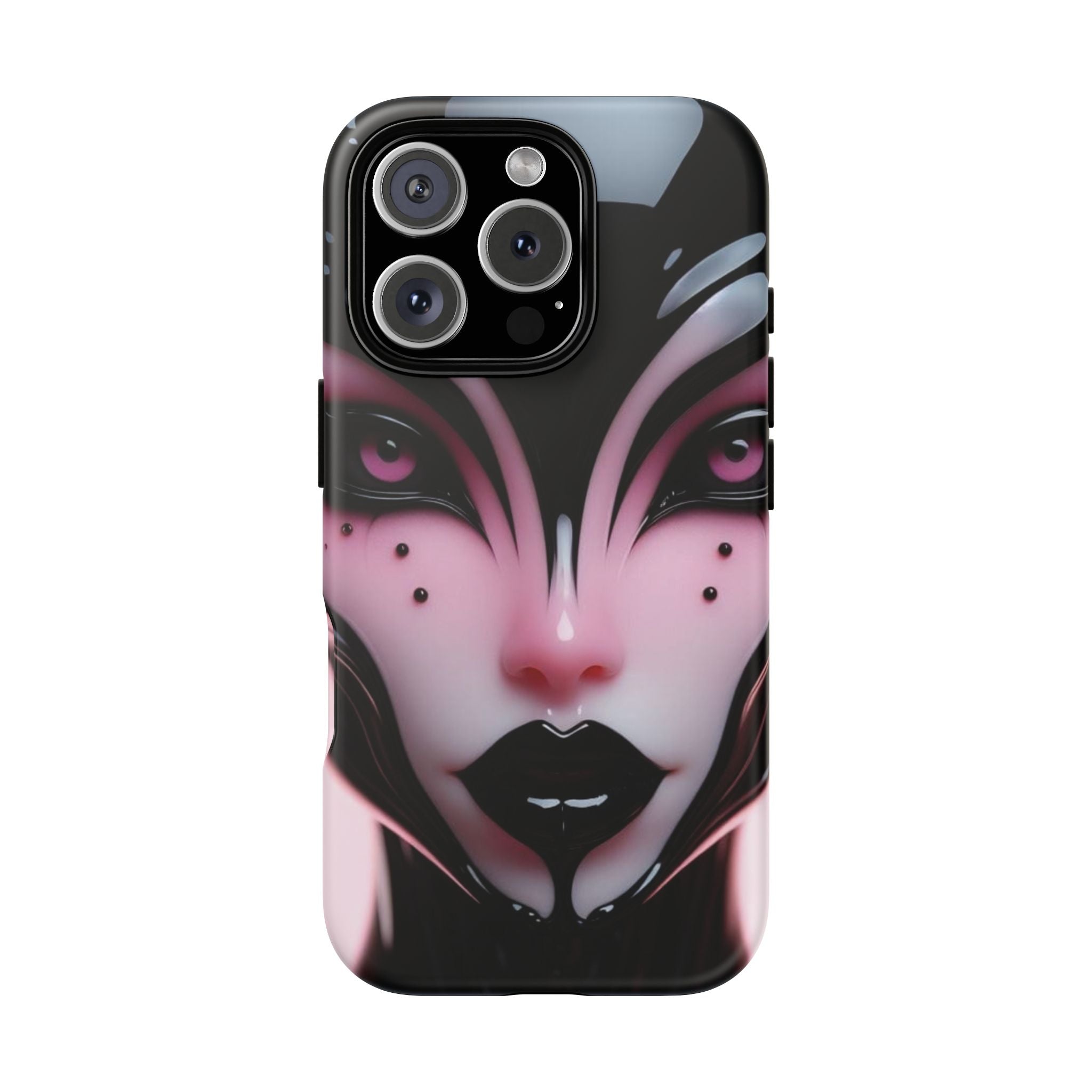 Pink Alien Tough Phone Case for iPhone, Galaxy, or Google Pixel