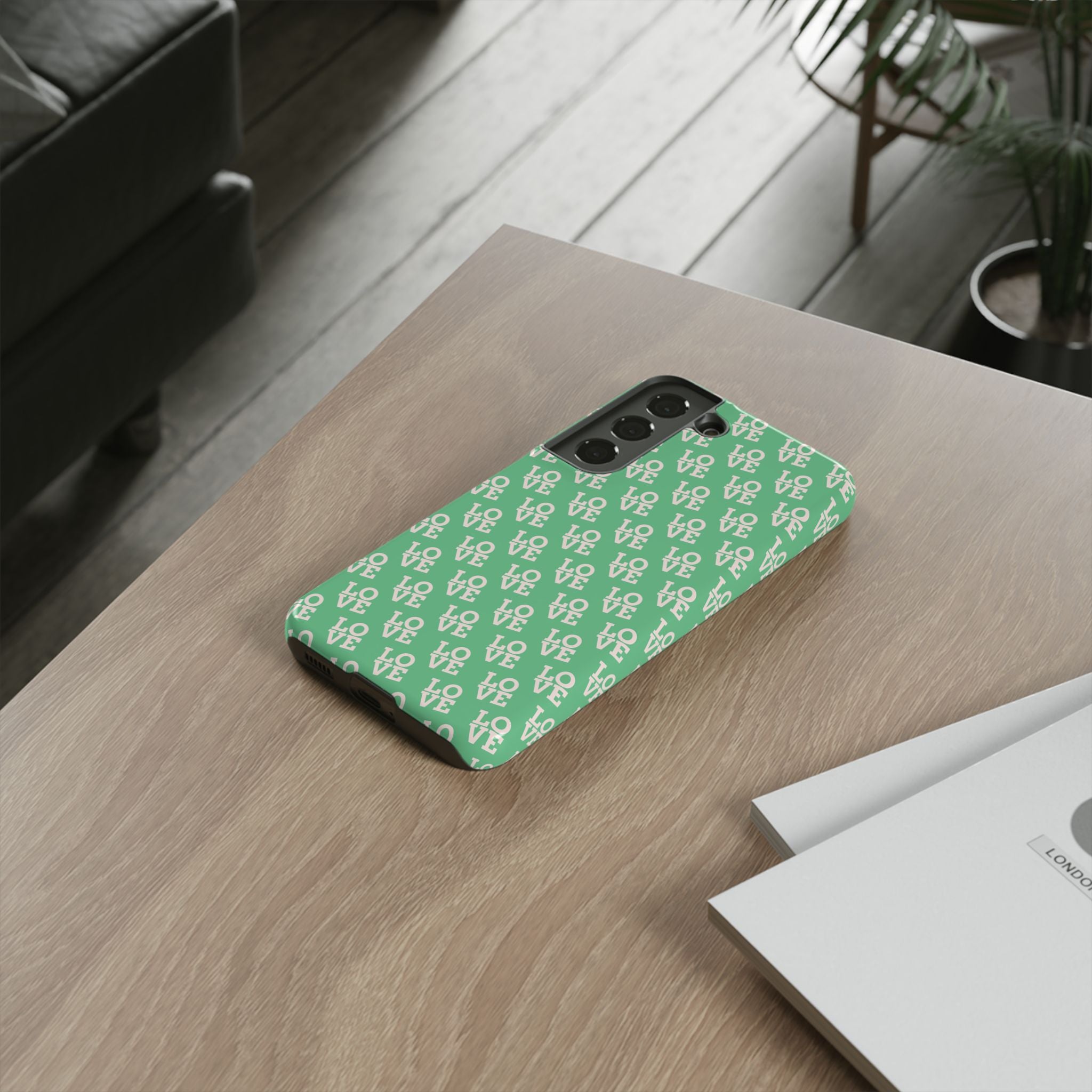 LOVE Aqua Tough Phone Case for iPhone, Galaxy, or Google Pixel