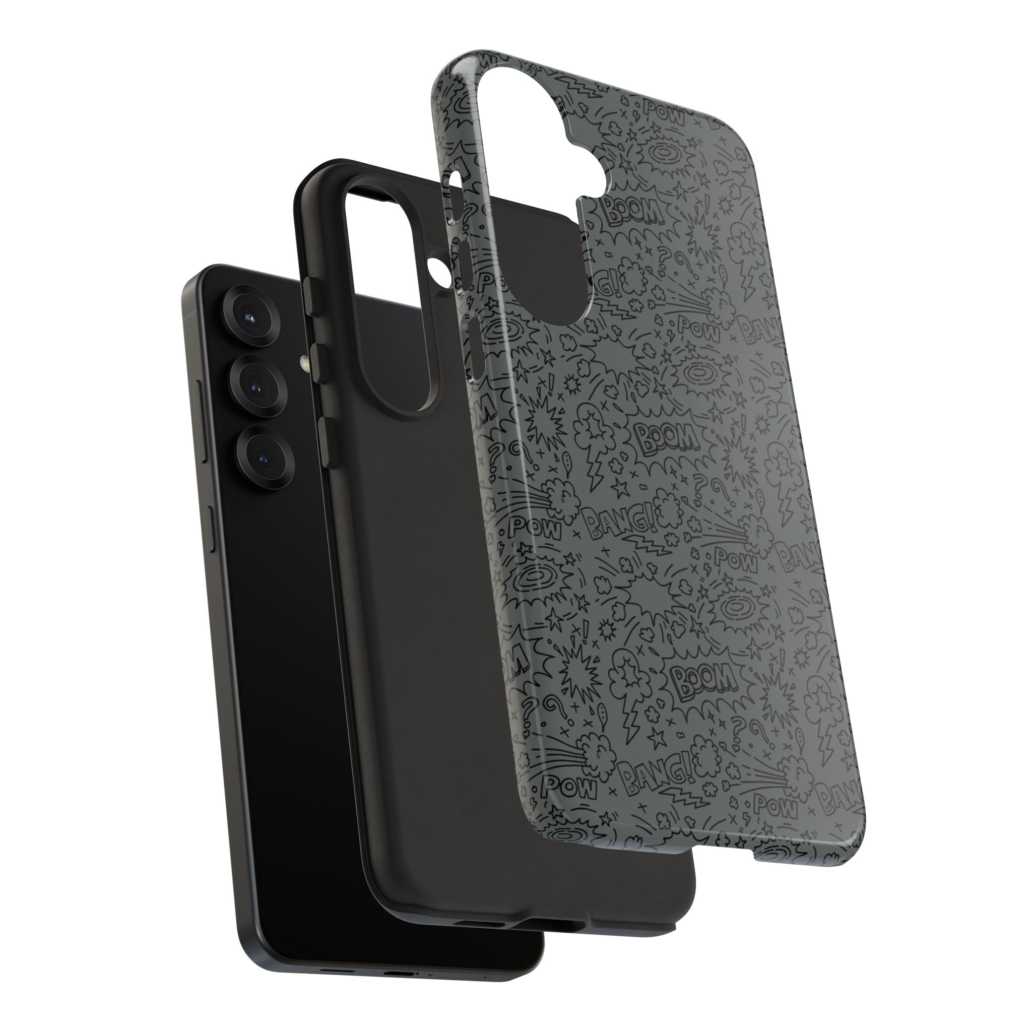 POW BOOM Comics style Tough Phone Case for iPhone, Galaxy, or Google Pixel