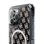 LOVE Magnetic iPhone 14, 15, 16 Series Clear Impact Cases