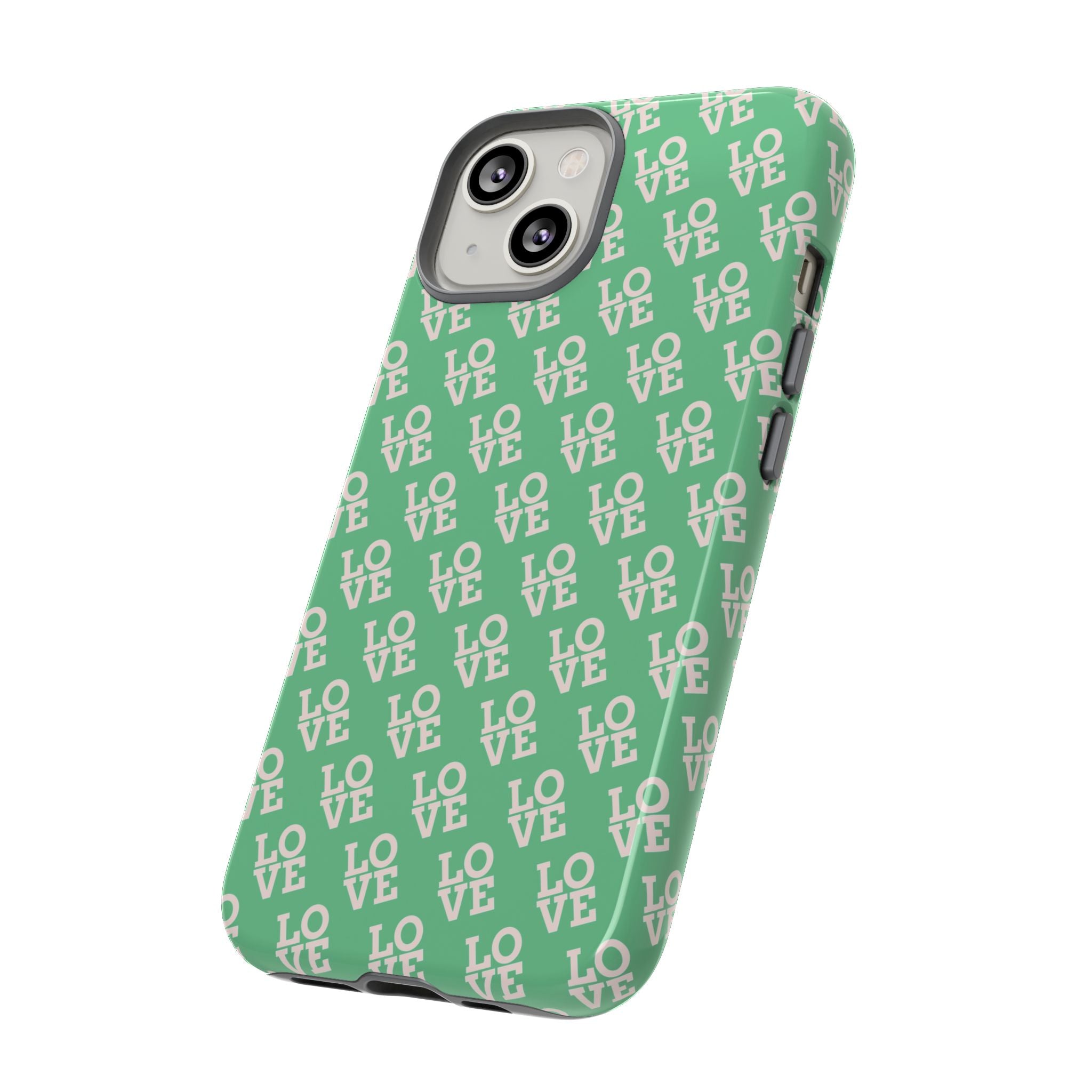 LOVE Aqua Tough Phone Case for iPhone, Galaxy, or Google Pixel