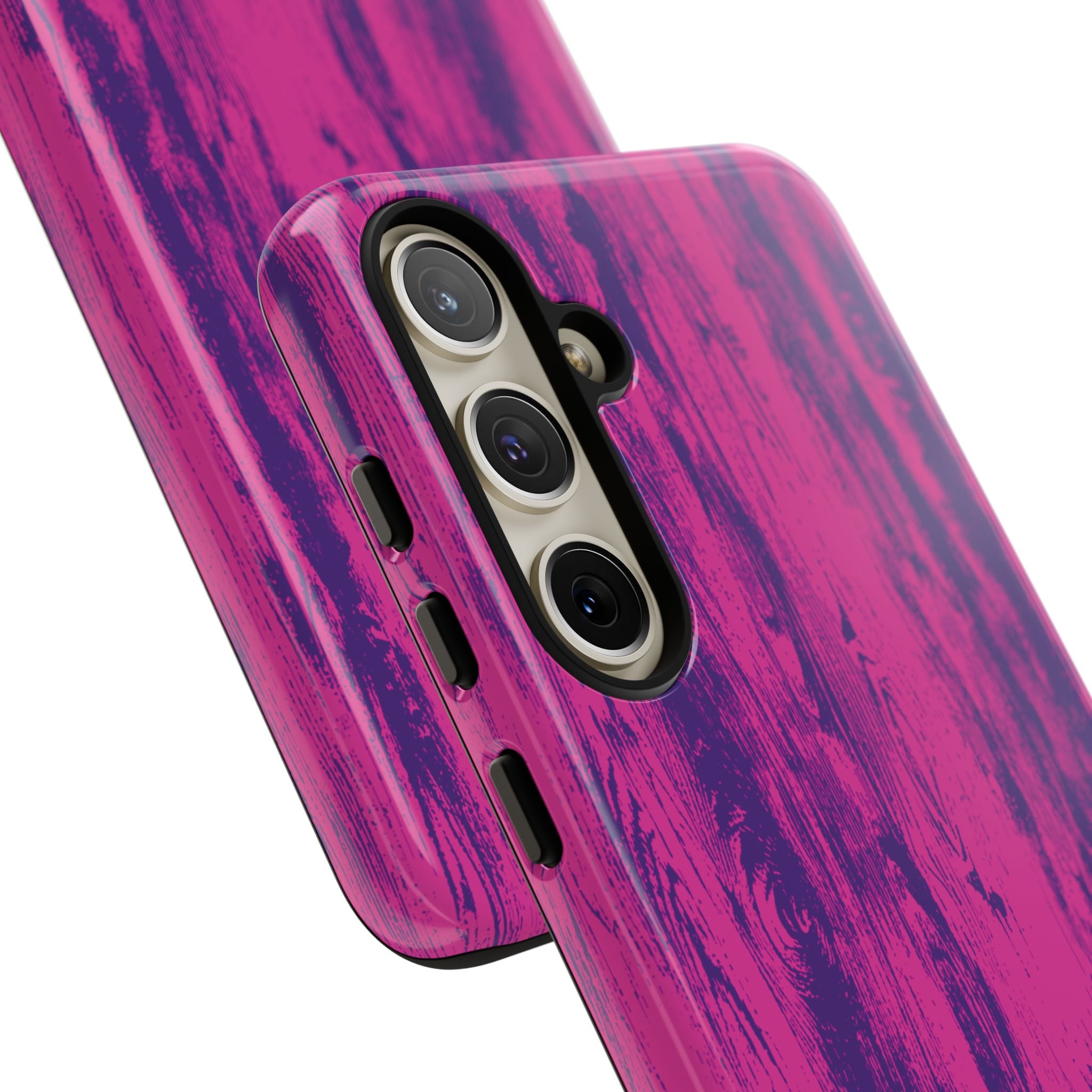 Pink Purple Wood Tough Phone Case iPhone, Galaxy, or Google Pixel