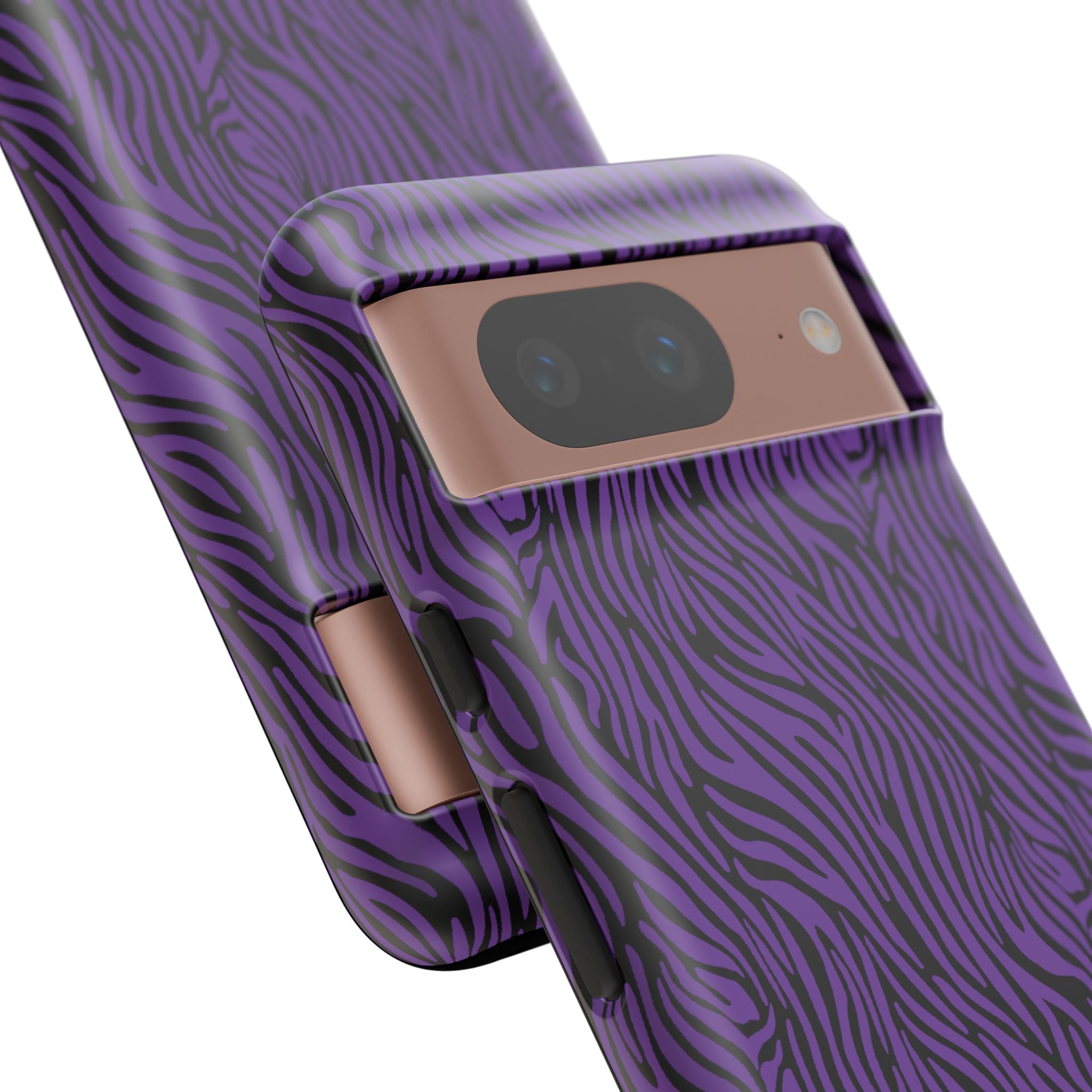 Purple Zebra Tough Phone Case for iPhone, Galaxy, or Google Pixel