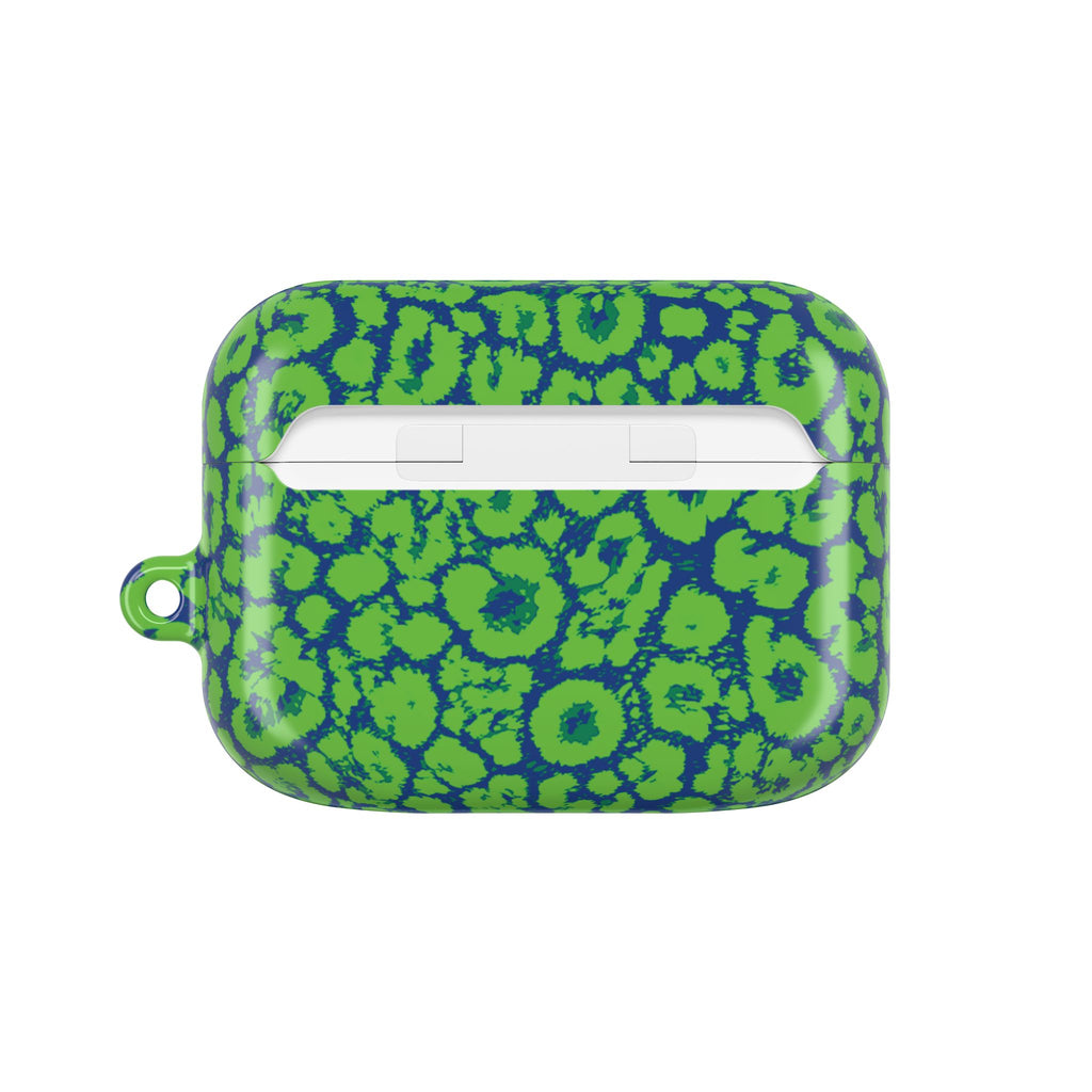 Blue and Green Leopard AirPod Cases