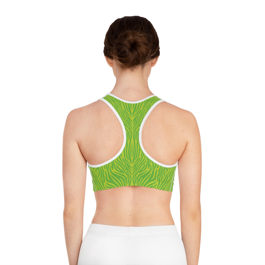 Neon Green Lime Sports Bra