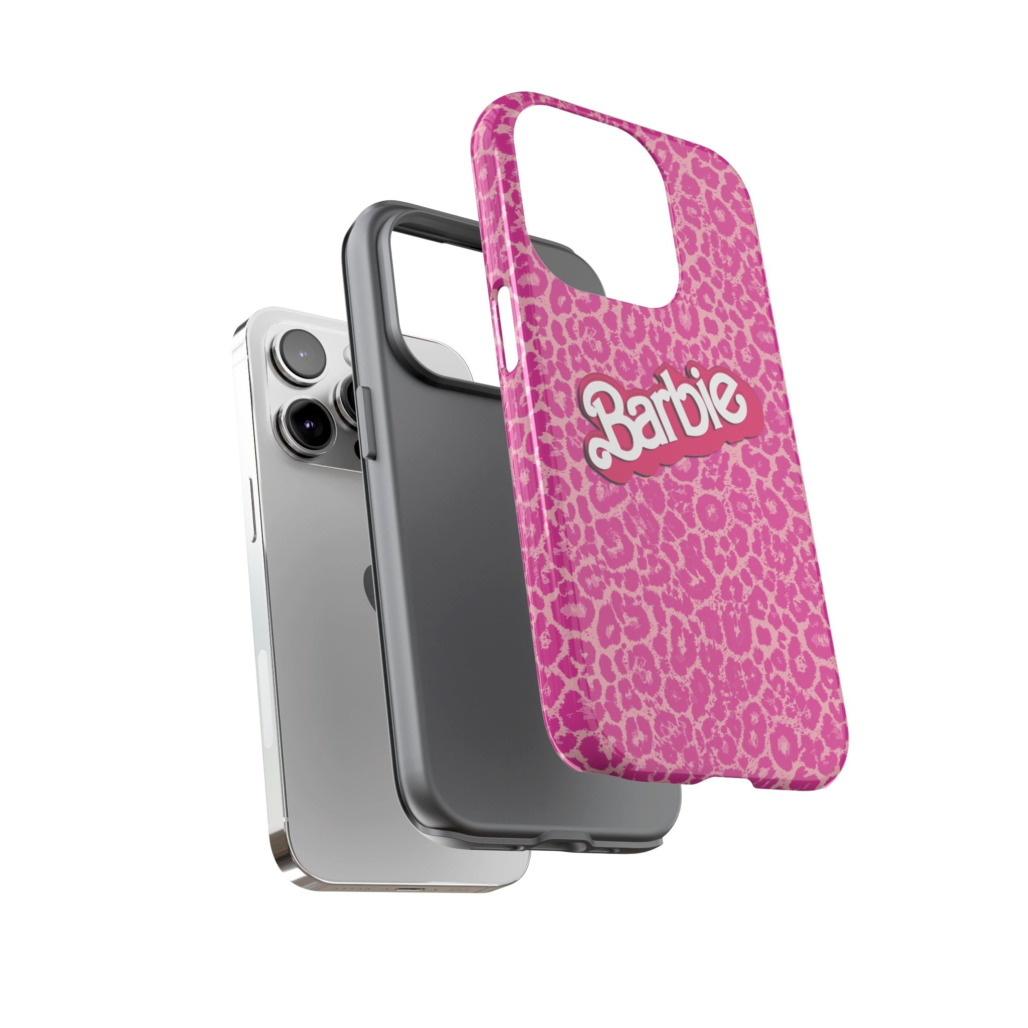 Hot Neon Pink Leopard Barb Tough Phone Case iPhone, Galaxy, or Google Pixel