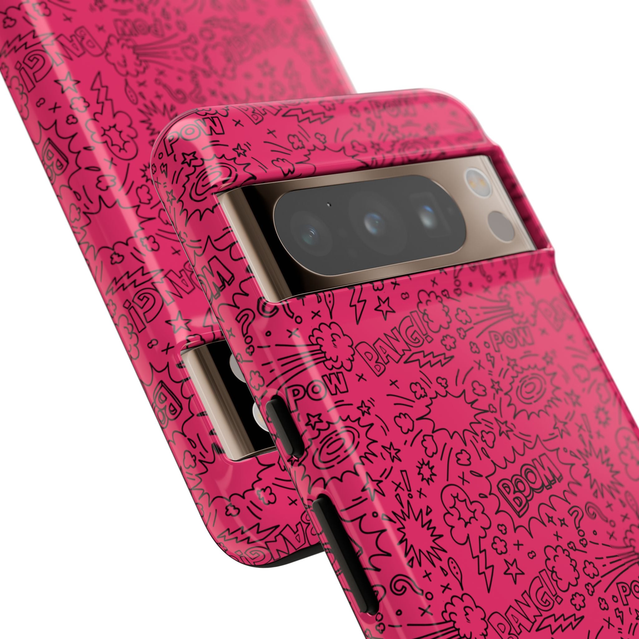 Pink Wow Tough Case for iPhone, Galaxy, or Google Pixel