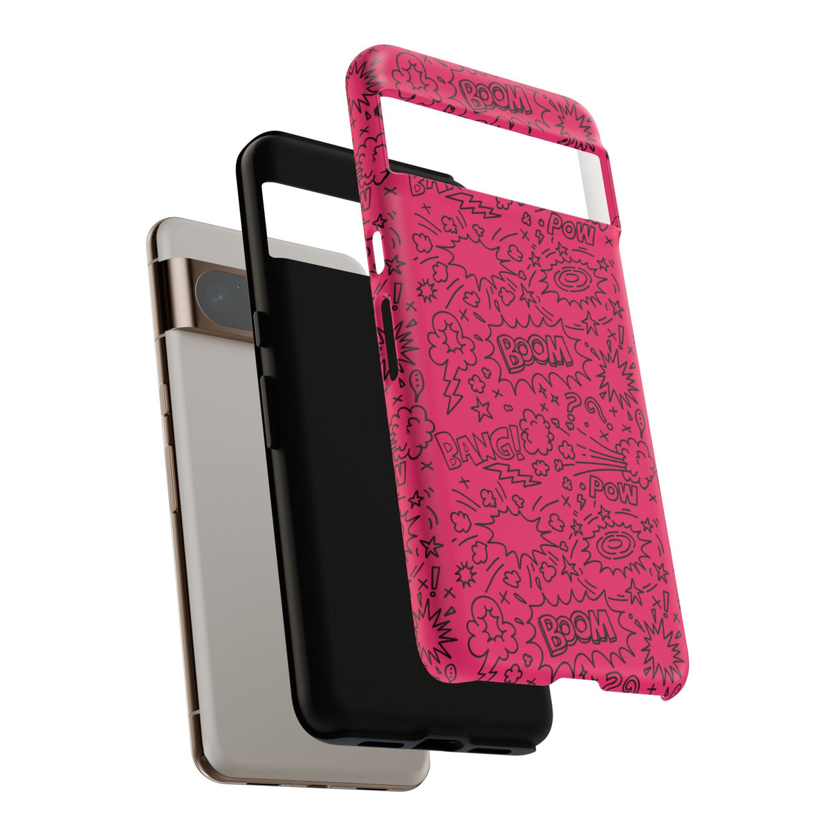 Boom Wow Tough Case for iPhone, Galaxy, or Google Pixel
