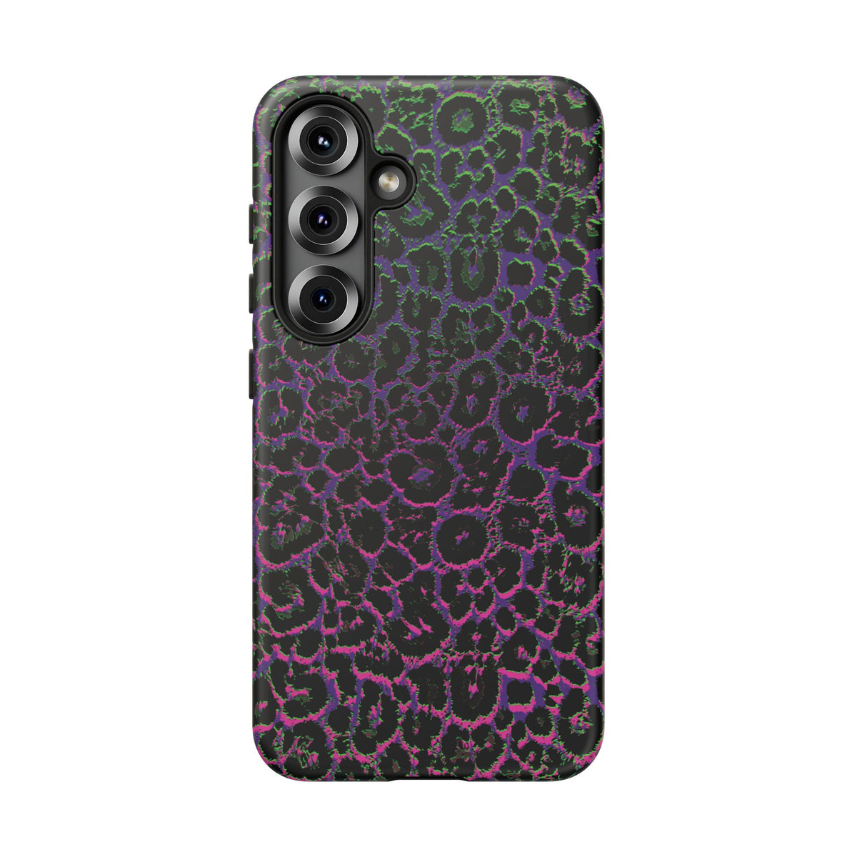 Colorful Leopard Tough Phone Case for iPhone, Galaxy, or Google Pixel