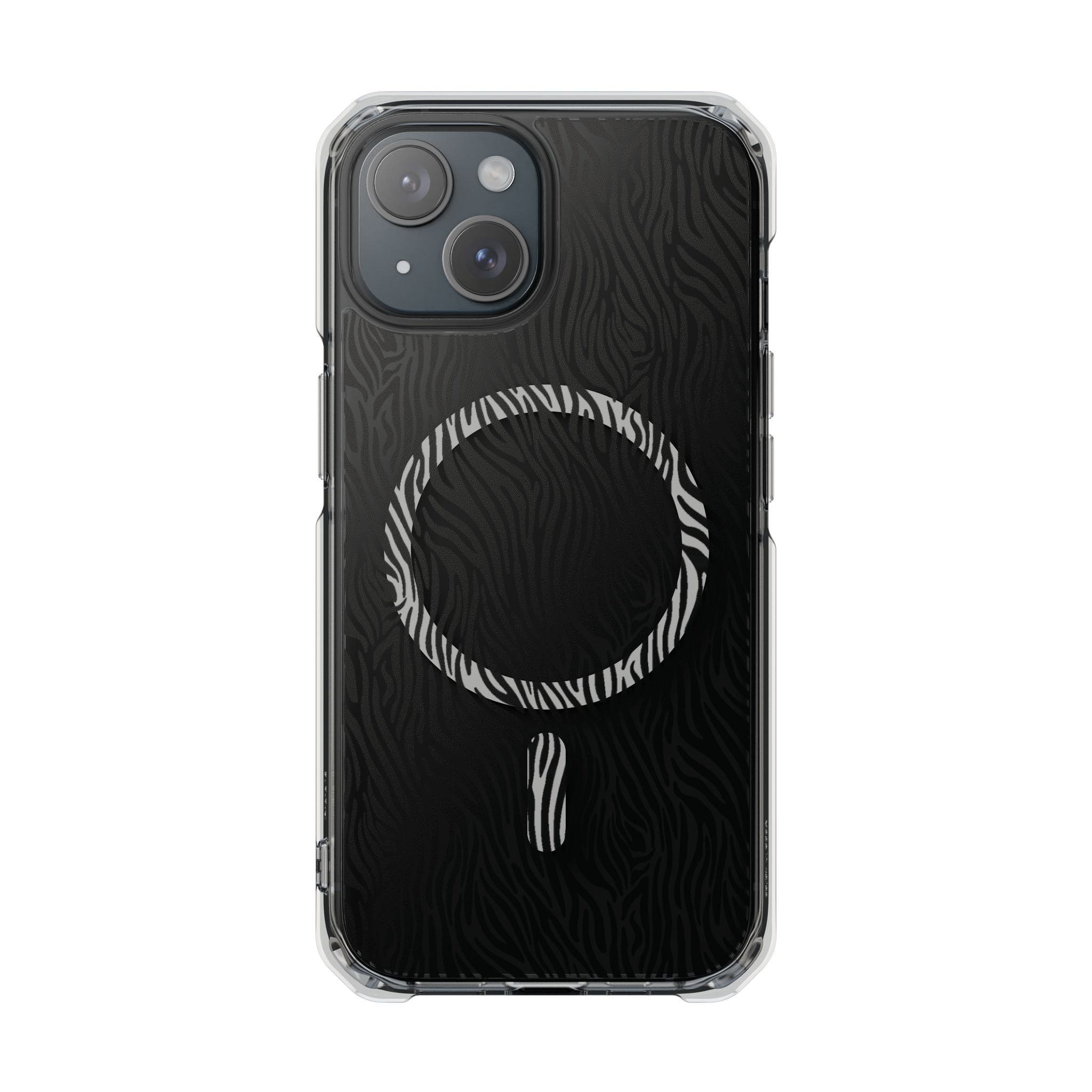 Zebra Magnetic iPhone 14, 15, 16 Series Clear Impact Cases