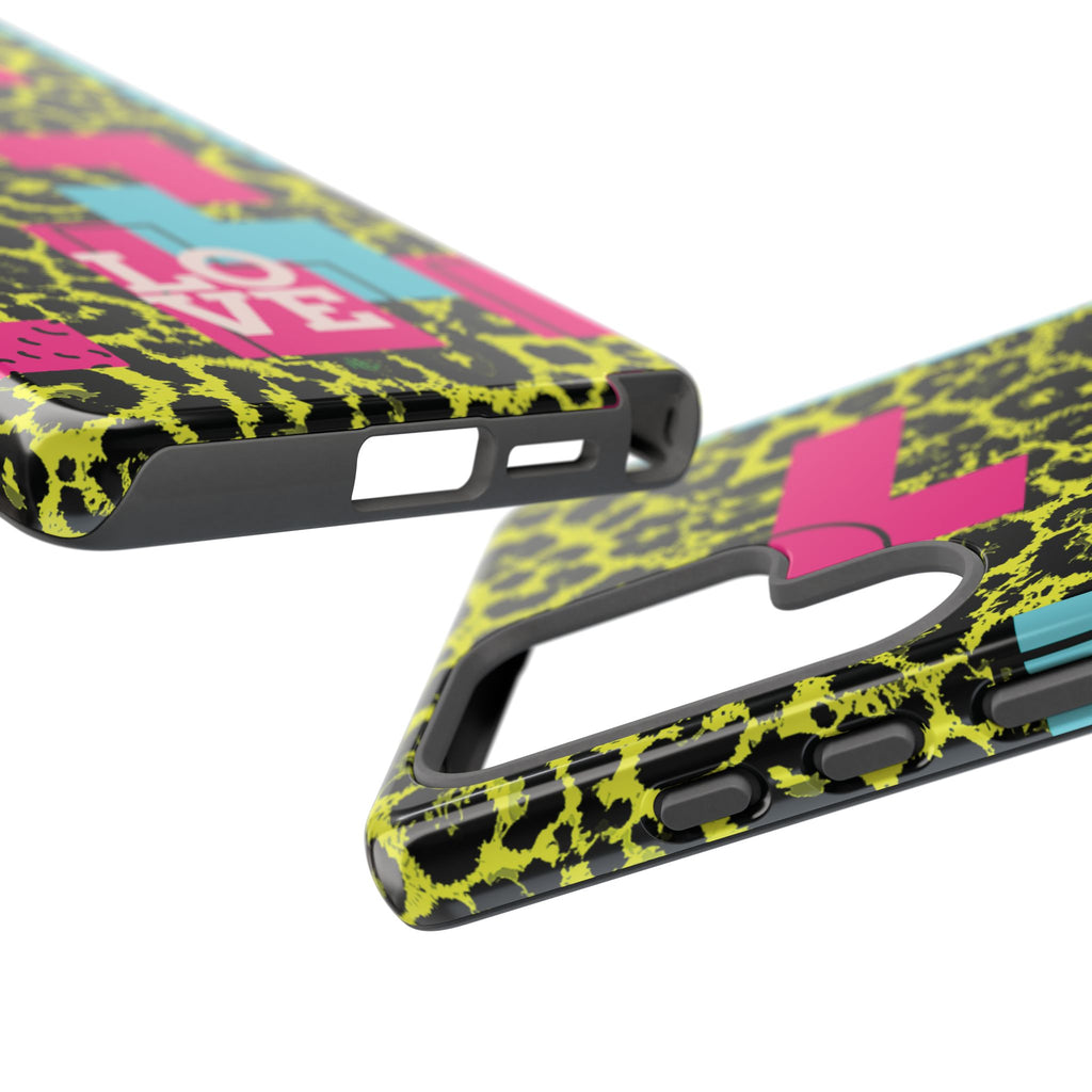 LOVE Neon Yellow RG Phone Case iPhone, Galaxy and Google Tough Cases