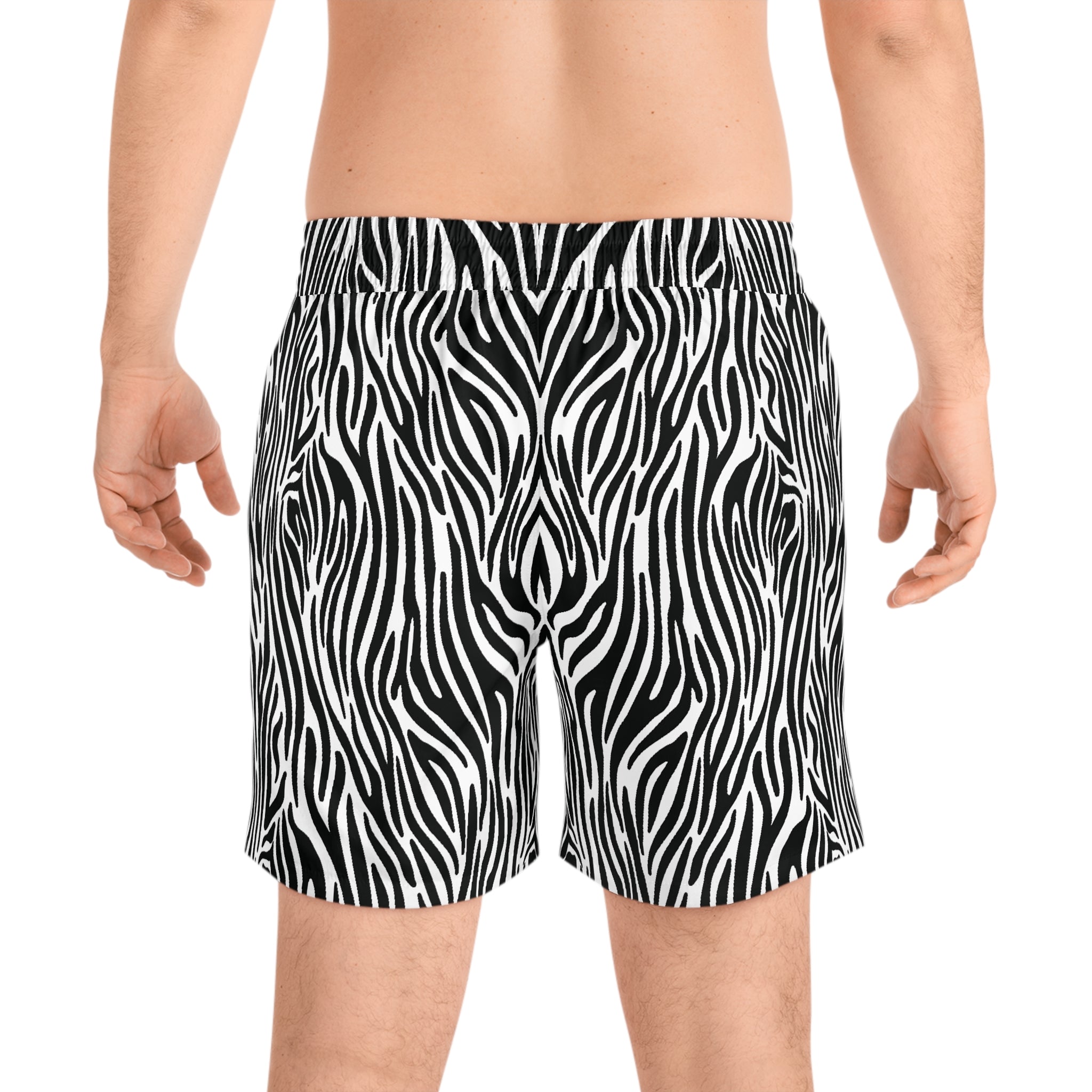 Zebra Men's Mid-Length Swim Shorts