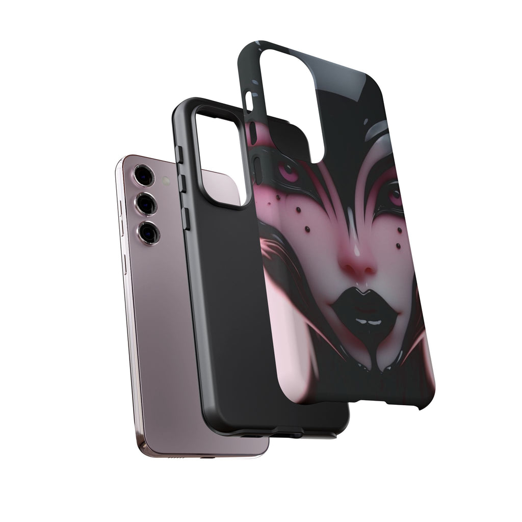 Pink Alien Tough Phone Case for iPhone, Galaxy, or Google Pixel