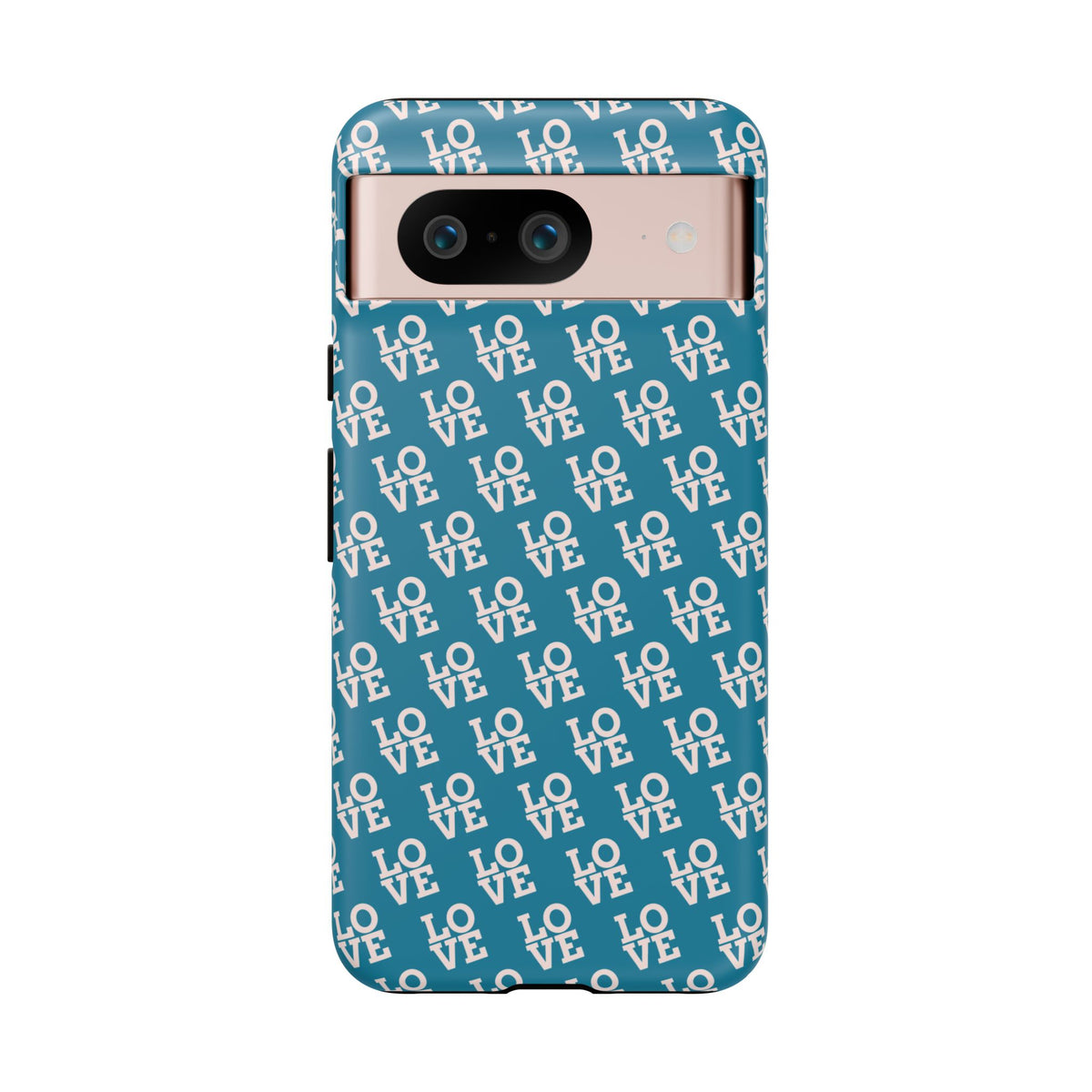 LOVE Teal Green Tough Phone Case iPhone, Galaxy, or Google Pixel